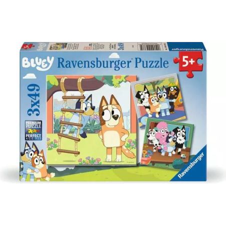 Kinderpuzzle 3x49 T. - Bluey - Bluey