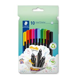 Staedtler Fineliner triplus 10er Etui: Ergonomisch, Präzise, Vielseitig für Büro & Schule