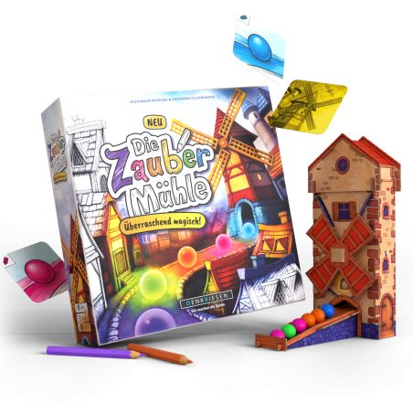 DENKRIESEN Bounce it! | Rasantes Geschicklichkeitsspiel für 2-4 Spieler ab 6 Jahren