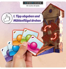 DENKRIESEN Bounce it! | Rasantes Geschicklichkeitsspiel für 2-4 Spieler ab 6 Jahren