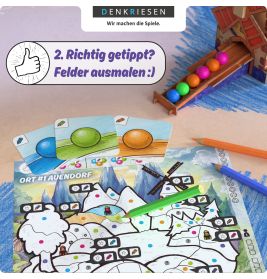 DENKRIESEN Bounce it! | Rasantes Geschicklichkeitsspiel für 2-4 Spieler ab 6 Jahren