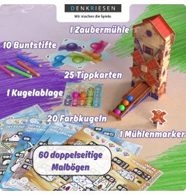 DENKRIESEN Bounce it! | Rasantes Geschicklichkeitsspiel für 2-4 Spieler ab 6 Jahren