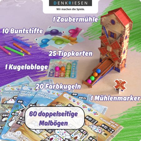 DENKRIESEN Bounce it! | Rasantes Geschicklichkeitsspiel für 2-4 Spieler ab 6 Jahren