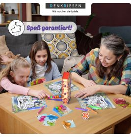 DENKRIESEN Bounce it! | Rasantes Geschicklichkeitsspiel für 2-4 Spieler ab 6 Jahren