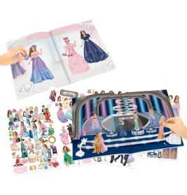 Depesche TOPModel Glamour Stickerworld | Kreatives Stickeralbum | Outfits & Glitzersticker