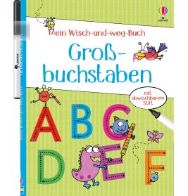 dtv Mein Wisch-und-weg-Buch: Großbuchstaben lernen – Vorschulkinder ABC
