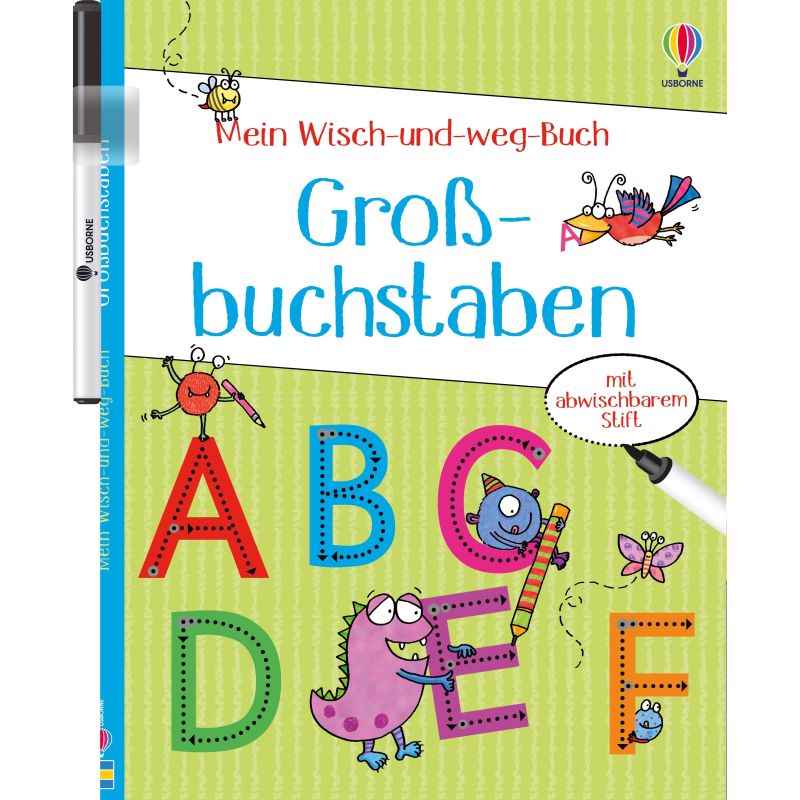 dtv Mein Wisch-und-weg-Buch: Großbuchstaben lernen – Vorschulkinder ABC
