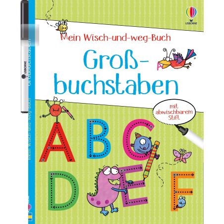 dtv Mein Wisch-und-weg-Buch: Großbuchstaben lernen – Vorschulkinder ABC