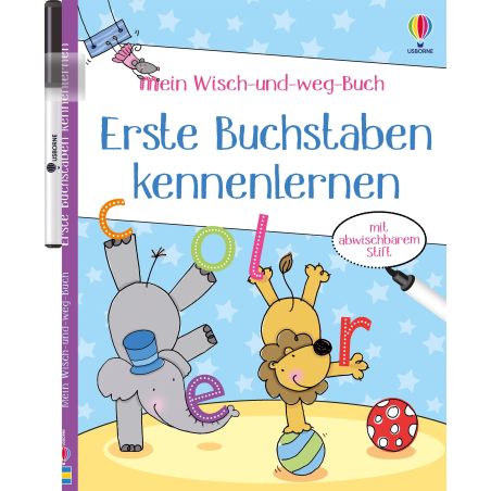 dtv Mein Wisch-und-weg-Buch: Erste Buchstaben lernen – Vorschulkinder Alphabet