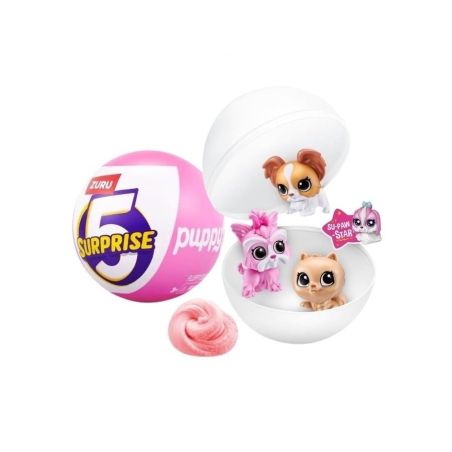 Zuru 5 Surprise Puppy Pet Shop – Überraschungskugel mit Welpe & Accessoires | Zum Sammeln & Spielen