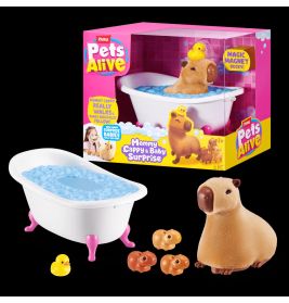 Zuru Pets Alive Mama Cappy & Baby Surprise – Interaktives Kapuzineräffchen-Spielset