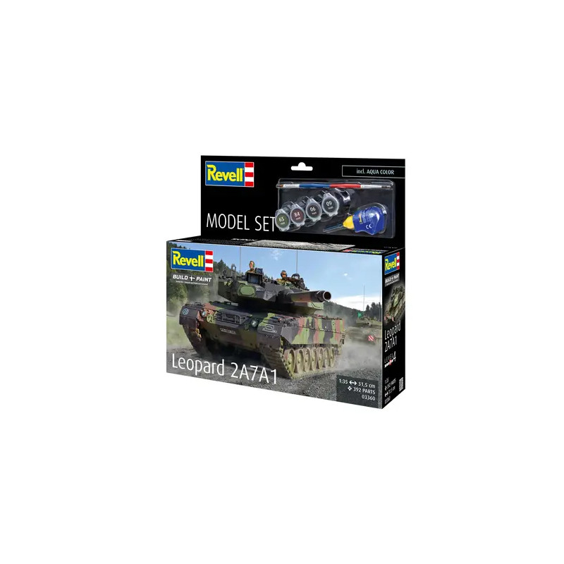Model Set Leopard 2A7A1, Revell Modellbausatz mit Basiszubehör