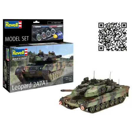 Model Set Leopard 2A7A1, Revell Modellbausatz mit Basiszubehör