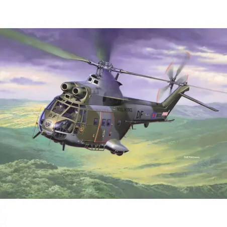 Model Set Westland Puma HC.1, Revell Modellbausatz mit Basiszubehör