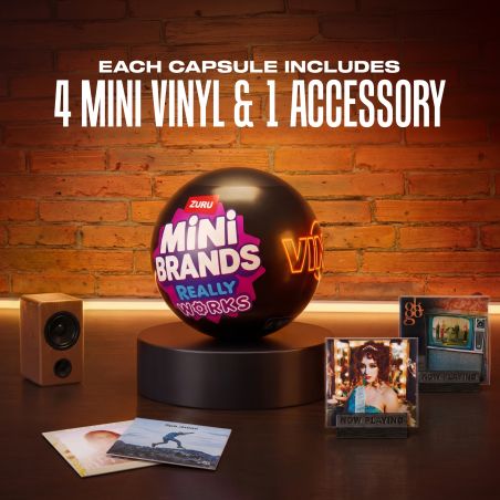 Zuru Mini Brands Really Works Vinyl – Realistische Marken Miniaturen zum Sammeln (Sortiert)