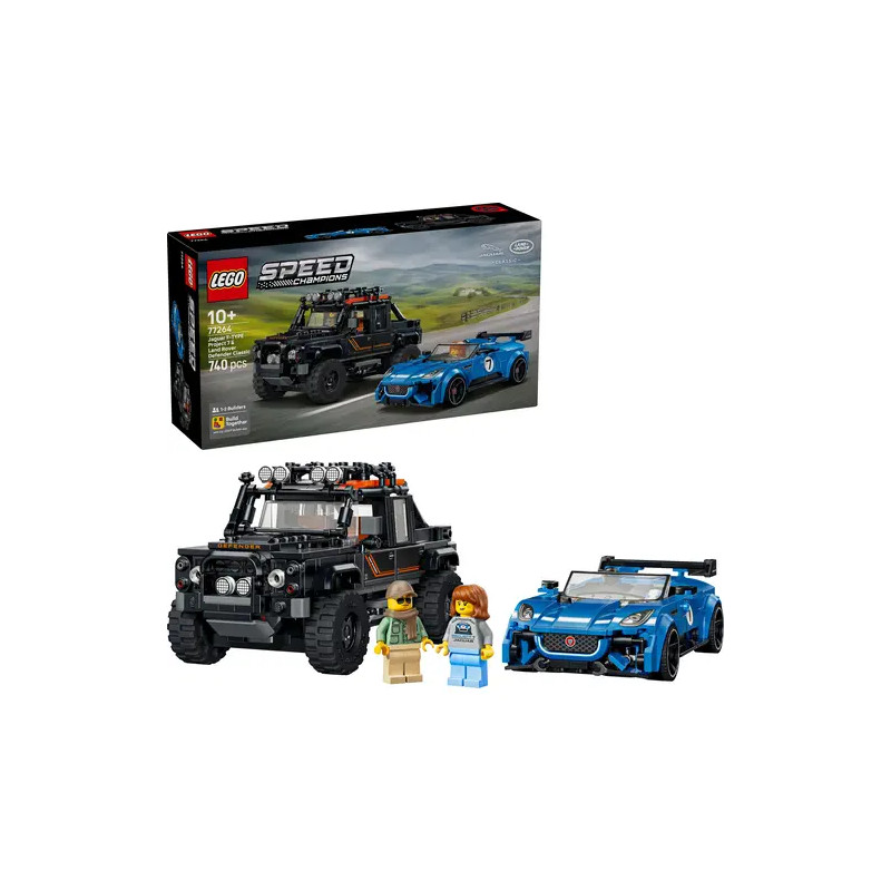 LEGO® Speed Champions 77264 Jaguar Project 7   Land Rover Defender