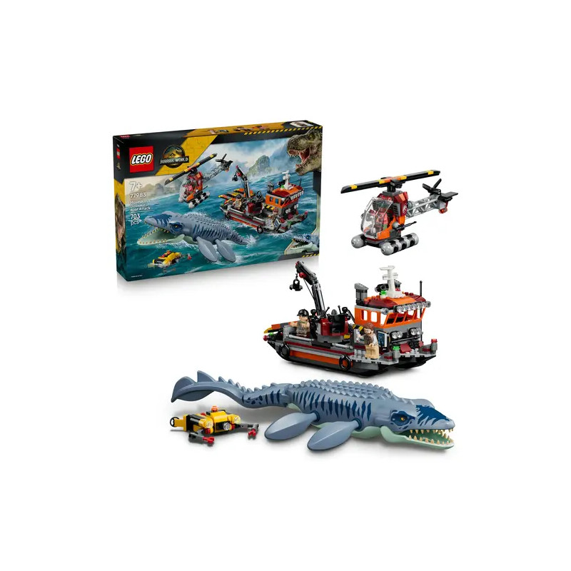 LEGO® Jurassic World™ 77983 Mosasaurier-Angriff auf das Boot