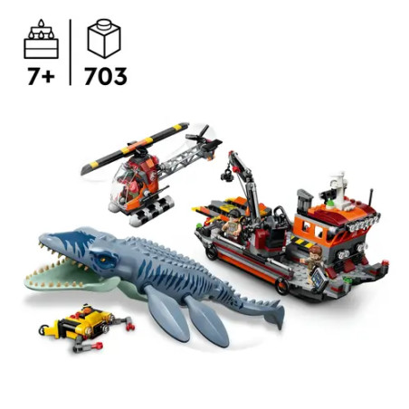 LEGO® Jurassic World™ 77983 Mosasaurier-Angriff auf das Boot
