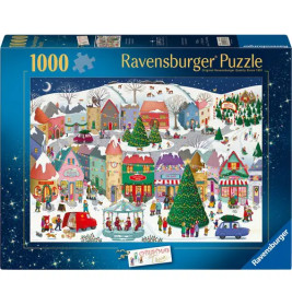 Weihnachtspuzzle 1000 Teile - Zauberhafte Weihnachtsstadt