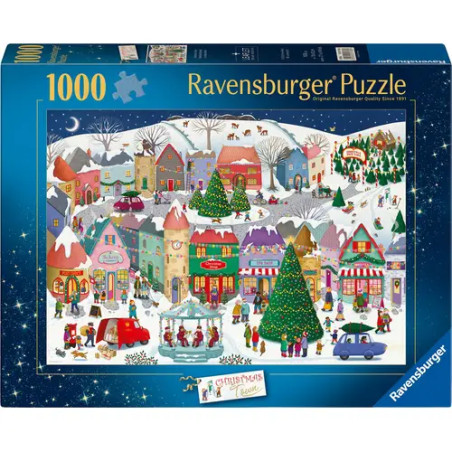 Weihnachtspuzzle 1000 Teile - Zauberhafte Weihnachtsstadt