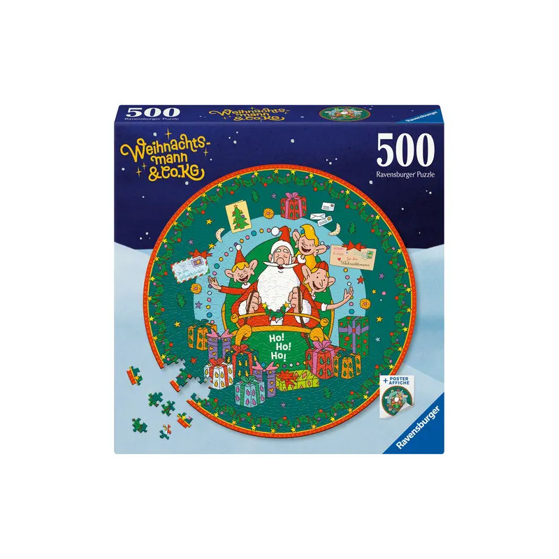 Erwachsenenpuzzle 500 Teile - Weihnachtsmann   Co.KG