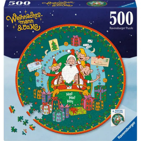 Erwachsenenpuzzle 500 Teile - Weihnachtsmann   Co.KG