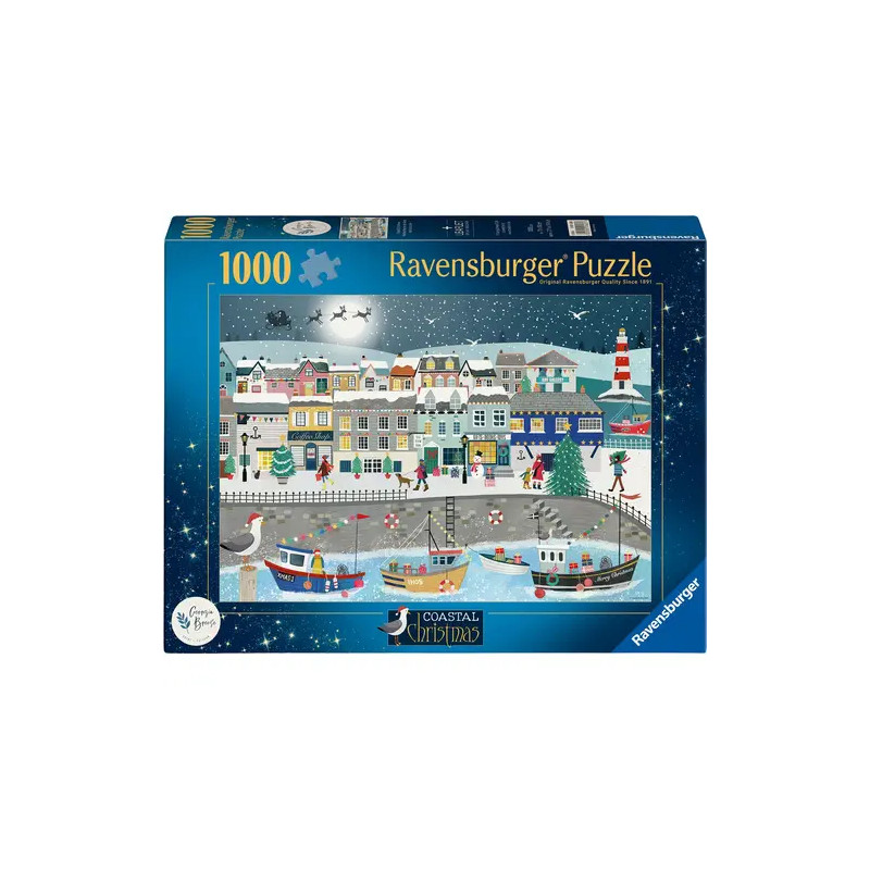 Weihnachtspuzzle 1000 Teile - Weihnachten am Hafen