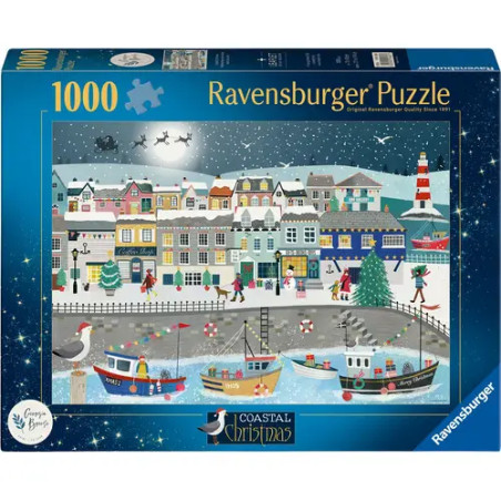 Weihnachtspuzzle 1000 Teile - Weihnachten am Hafen