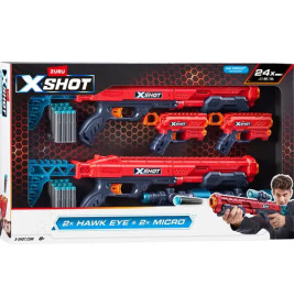 ZURU XSHOT Excel Combo Pack Hawk-Eye/Micro 2.0