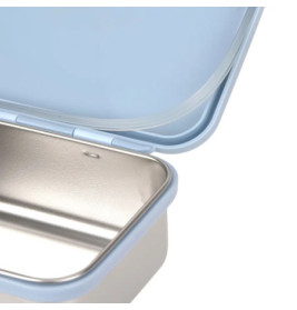 Lunchbox Stainless Steel Bold Leopard pale blue