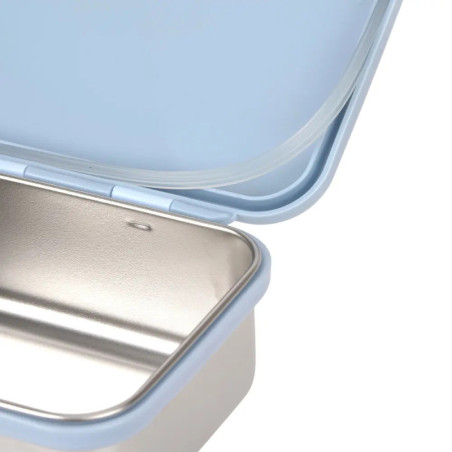 Lunchbox Stainless Steel Bold Leopard pale blue