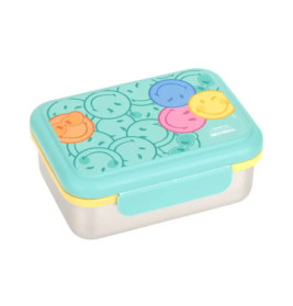 Lunchbox Stainless Steel SmileyWorld® turquoise