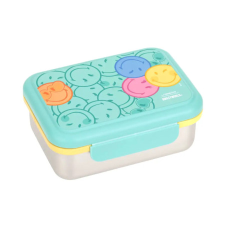 Lunchbox Stainless Steel SmileyWorld® turquoise