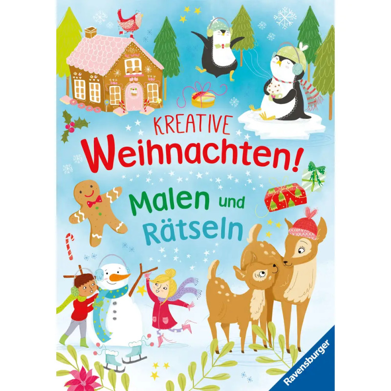Kreative Weihnachten! Malen und Rätseln