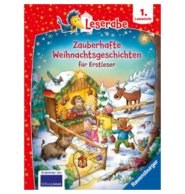 Zauberhafte Weihnachtsgeschichten für Erstleser - lesen lernen mit dem Leseraben - Erstlesebuch - Ki