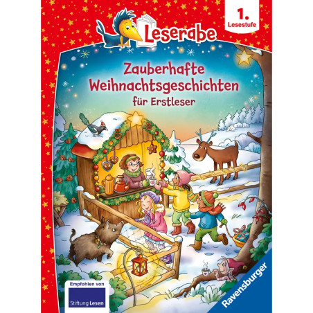 Zauberhafte Weihnachtsgeschichten für Erstleser - lesen lernen mit dem Leseraben - Erstlesebuch - Ki
