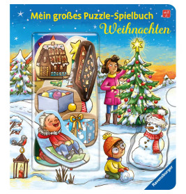 Ravensburger 41094 Mein großes Puzzle-Spielbuch: Weihnachten Pappbilderbuch über 10 Euro