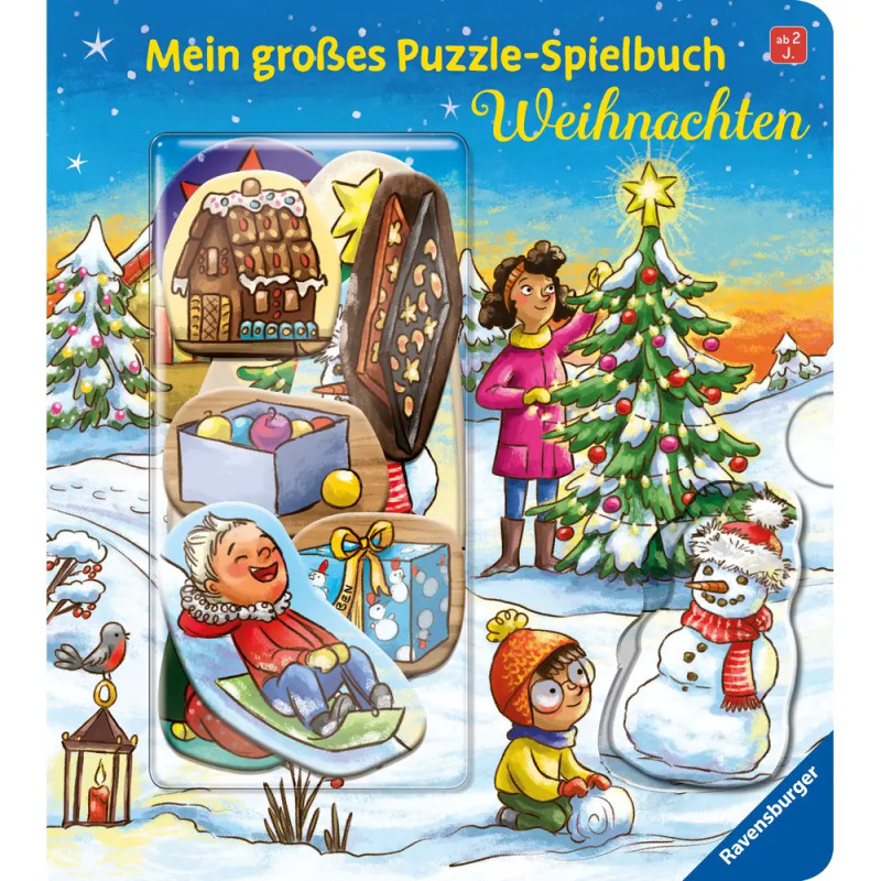 Ravensburger 41094 Mein großes Puzzle-Spielbuch: Weihnachten Pappbilderbuch über 10 Euro