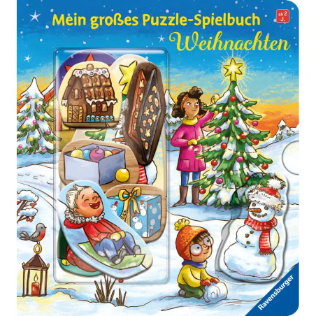 Ravensburger 41094 Mein großes Puzzle-Spielbuch: Weihnachten Pappbilderbuch über 10 Euro