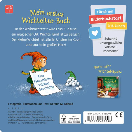 Ein Wichtel wohnt bei uns: Mein erstes Wichteltür-Buch (Weihnachtswichtel, Wichtelbrauch, Geschenk,