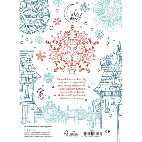 A Million Christmas Cats - Mein Katzen-Malbuch zu Weihnachten