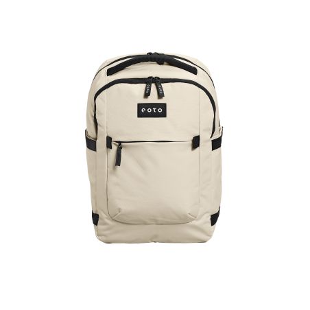 eoto Rucksack Midi20 Cremebeige | 20 Liter Laptopfach | Stylisch & Strapazierfähig für Alltag