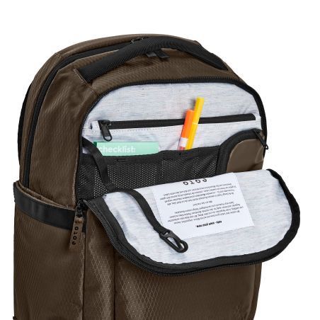 eoto Rucksack Midi20 Mokkabraun – 20 Liter, klassisch & funktional für Alltag & Freizeit