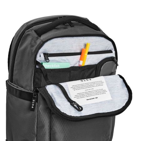 eoto Rucksack Midi20 Steingrau – 20 Liter, zeitloses Design für Schule & Freizeit