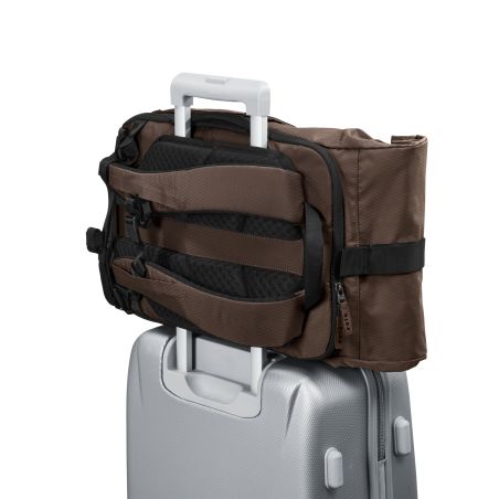 eoto Rucksack Rolly32 Mokkabraun – 23-32 Liter, Roll-Top, wasserabweisend & Notebookfach