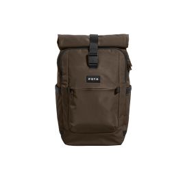eoto Rucksack Tall41 Mokkabraun – 20 Liter, schlankes Design & Laptopfach
