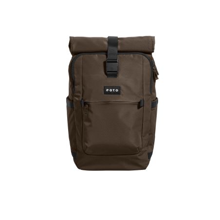 eoto Rucksack Tall41 Mokkabraun – 20 Liter, schlankes Design & Laptopfach
