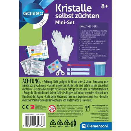 Clementoni Galileo - Kristalle Mini Set