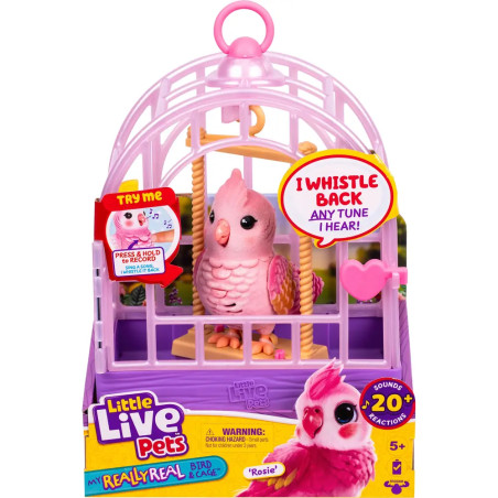 Moose Toys LITTLE LIVE PETS MY REALLY REAL S2 BIRD   CAGE ROSIE