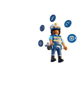 PLAYMOBIL Magische Sticker Polizei 72251 – Sorge für Recht und Ordnung!